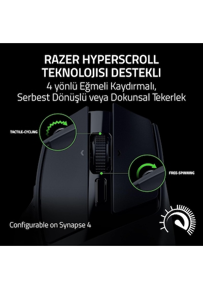 Basilisk Mobile - Küçük Taşınabilir Ergonomik Kablosuz Oyun Mouse'u - Aı Prompt Master - Focus X 18k Sensör Tri-mode Bağlantı, 105 Saate Kadar, Mouse Switches Gen-3 Siyah Basilisk Mobile - Küçük Taşınabilir Ergonomik Kablosuz Oyun Mouse'u - Aı Prompt Master - Focus X 18k Sensör Tri-mode Bağlantı, 105 Saate Kadar, Mouse Switches Gen-3 Siyah