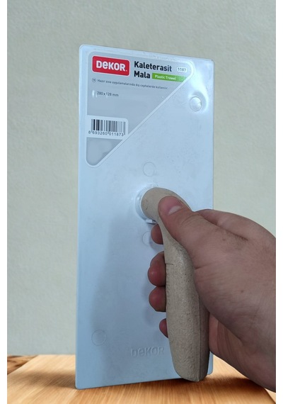 280mm X 128mm Plastik Kaleterasit Malası - Dış Cephe Hazır Sıva Malası 28x13 Cm