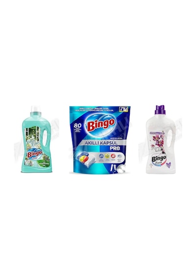 Bingo Yüzey Tem. Fresh 2.5 Lt + Tablet Pro 80'li + Yüzey Tem. Fresh 2.5 Lt 3'lü Set Diğer