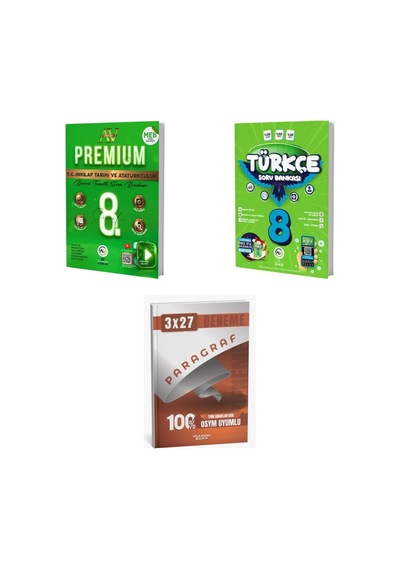 2027 2027 Av 8. Sınıf İnkılap Tarihi Ve Atatürkçülük Premium Beceri Temelli + Türkçe Soru + Ankapade 3'lü Set