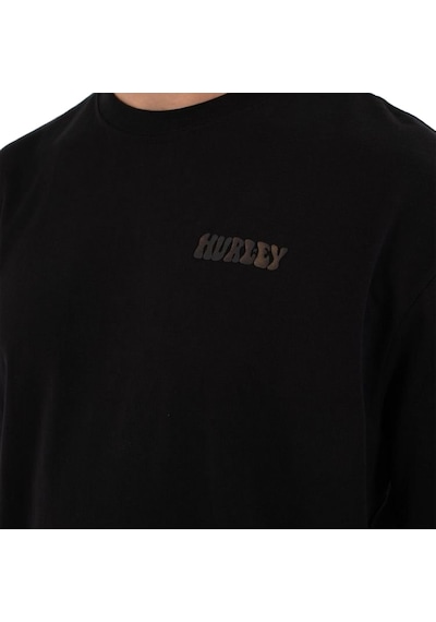 Hurley Hurley Bubble Back Print Erkek Siyah Tişört 001
