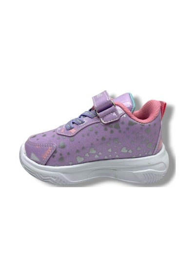 Cakgo Kuromi 725-26 Simli Parlak Deri Anatomik Kız Sneaker Çocuk Lila Pembe 22-25 LILA