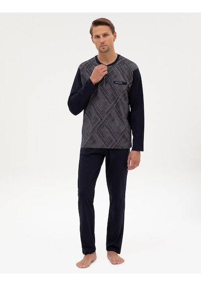 Pierre Cardin Erkek Lacivert Pijama Takım 50322640-200 Lacivert