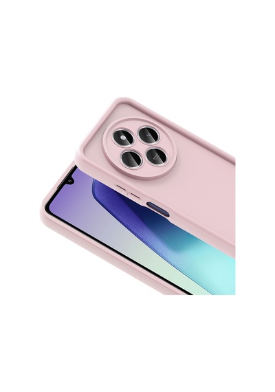 Redmi 14c Uyumlu Kılıf Kamera Korumalı Alt Ananas Kapak - Pembe Pembe