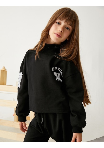 Koton Oversize Balıkçı Yaka Sweatshirt New York Baskılı Şardonlu Siyah 4wkg10459ak 4WKG10459AK999 Siyah Koton Oversize Balıkçı Yaka Sweatshirt New York Baskılı Şardonlu Siyah 4wkg10459ak 4WKG10459AK999 Siyah