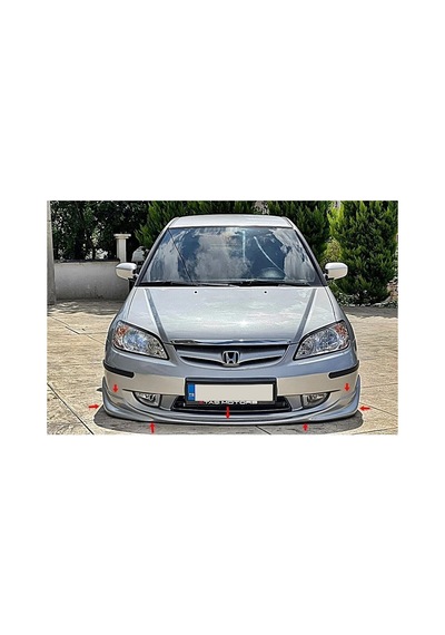 Honda Civic Vtec 2 S2000 Ön Ek Plastik Siyah Karlık-ön-ek-bodykit 2004 2005 2006 Mat Siyah Plastik
