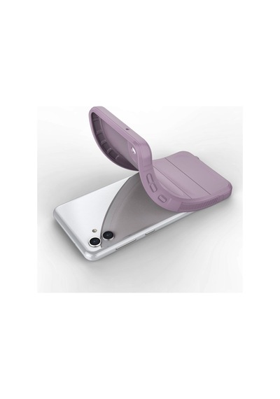 Samsung Galaxy Uyumlu A05 Kılıf Optimum Lens Çerçeveli Silikon Kapak Mor