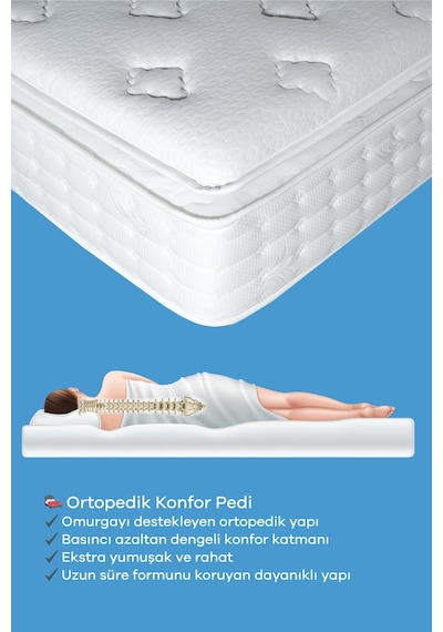 Soft Çift Kişilik Ultra Full Ortopedik Pedli Yatak