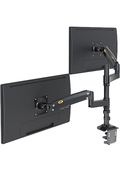 North Bayou Nb H180 Amortisörlü Profosyonel 17 "27" Monitör Stand Çift Monitör Desteği 2-12 Kg