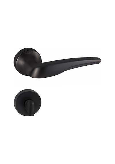 Doğanlar Sonic Mat Siyah Rozetli Kapı Kolu Takım-wc Kol Pk001dgn0086 Renkli