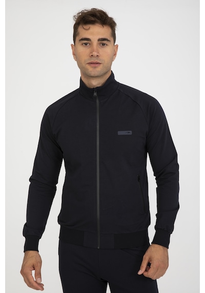 Maraton Comfort Erkek Dik Yaka Uzun Kol Lacivert Eşofman Üstü 21390 Lacivert