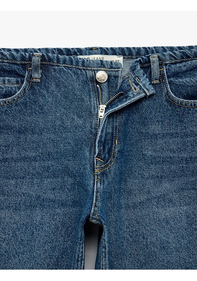 Koton Pamuklu Fermuarlı Düşük Bel Düğmeli Baggy Denim Pantolon - Baggy Jeans Orta İndigo 7wal40228md Koton Pamuklu Fermuarlı Düşük Bel Düğmeli Baggy Denim Pantolon - Baggy Jeans Orta İndigo 7wal40228md