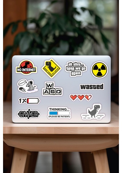 Laptop Notebook Tablet Sticker Seti Model 4