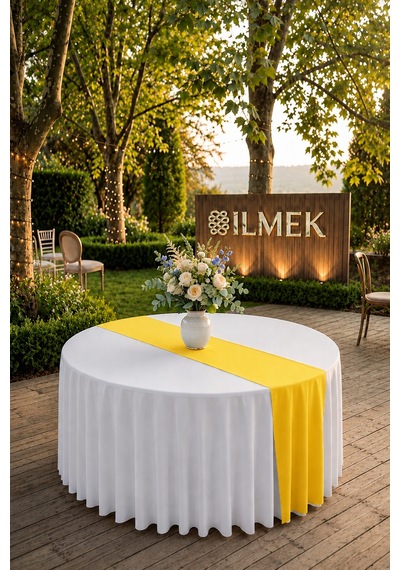 Dertsiz Runner Ütü İstemez, Leke Tutmaz Düğün, Davet, Organizasyon, Otel, Restoranlar Ve Ev İçin Limon Limon Dertsiz Runner Ütü İstemez, Leke Tutmaz Düğün, Davet, Organizasyon, Otel, Restoranlar Ve Ev İçin Limon Limon