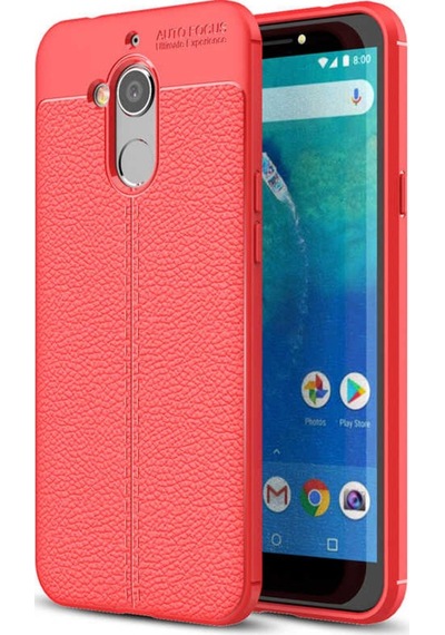 General Mobile 8 Kılıf Deri Tarzı Niss Silikon Case