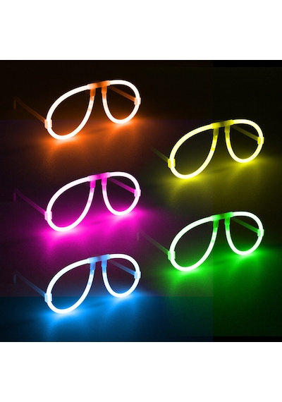 Neon Glow Fosfor Gözlük Festival & Parti 12& 39 Li Set