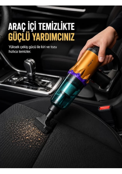 Northcity Şarjlı El Süpürgesi: Araç İçi Temizlik İçin Çok Başlıklı Pratik Temizlik Cihazı