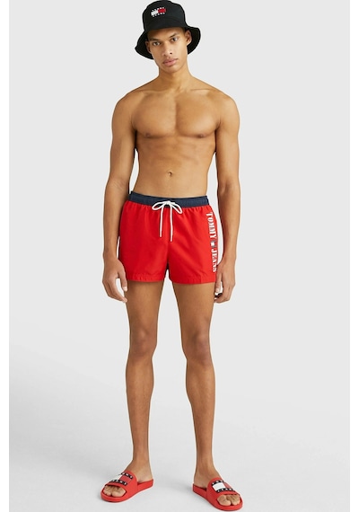 Tommy Hilfiger Classic Men's Swimming Slim Shorts Erkek Deniz Şortu Kırmızı