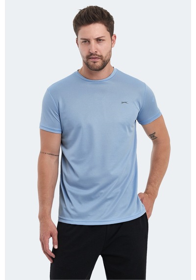 Slazenger OMAR KTN Erkek  Açık Mavi Tişört