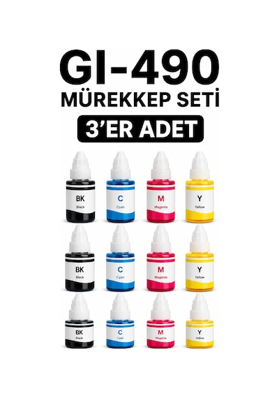 Gı-490 Mürekkep Seti 3'er Adet