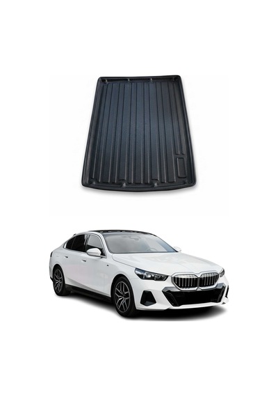 Bmw 5 Serisi G60 2023+ Uyumlu Araca Özel Kauçuk Tpe Bagaj Havuzu Siyah