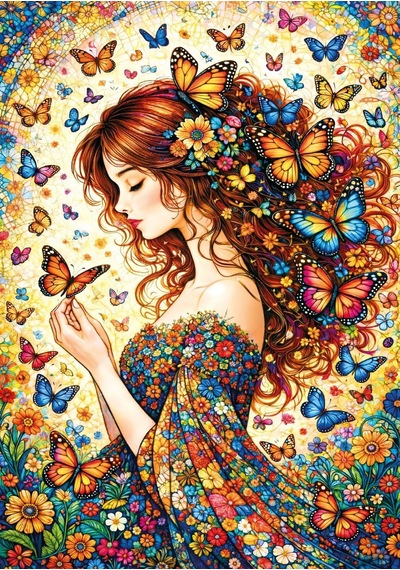 Ks Games 500 Parça Kelebekler Kraliçesi Queen Of Butterflies Puzzle - 20106
