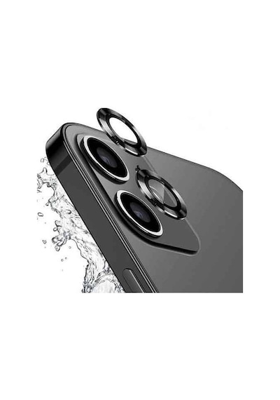 Noktaks  Apple Uyumlu  iPhone 12 Mini  Kamera Lens Koruyucu Safir Parmak İzi Bırakmayan Anti-reflective Cl-12 - Siyah