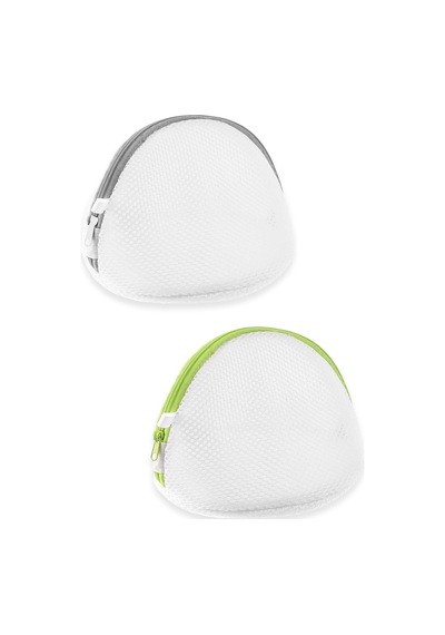 Sütyen Yıkama Filesi 2 Adet Ezilme Önleyici Fermuarlı Kirli Çamaşır Torbası Filesi Valiz Organizer T Diğer