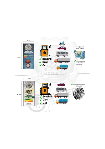 Cs Motor Aşınma ve Cs Conta Kaçak Testi- Avantajlı 20'lu Paket