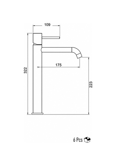 Iconıc Çanak Tipi Lavabo Bataryası Krom Vm-1511