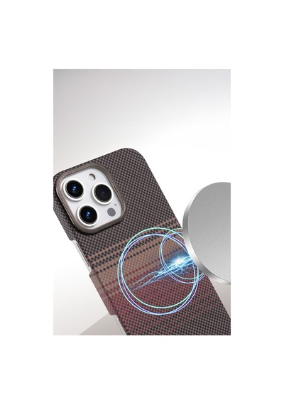 Apple  Uyumlu - iPhone 16 Pro Vega Magsafe Kapak - Çöl Titanyum Çok Renkli