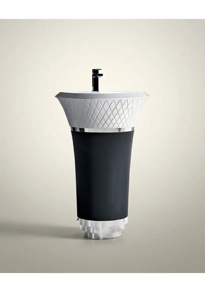 Glory Siyah Beyaz Monoblok Lavabo Renkli