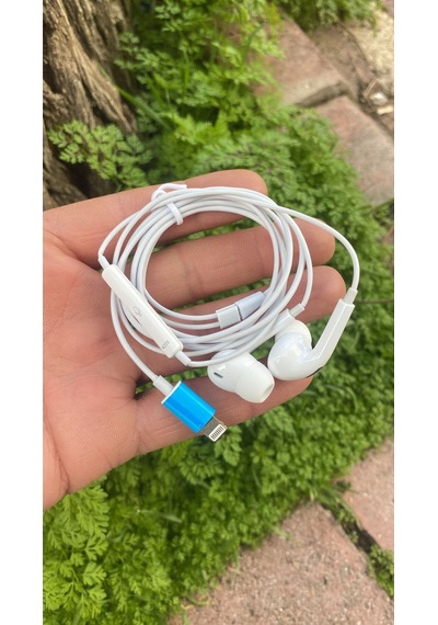 İphone 11 Uyumlu Tak Kullan Kablolu Silikonlu Kulaklık Lightning