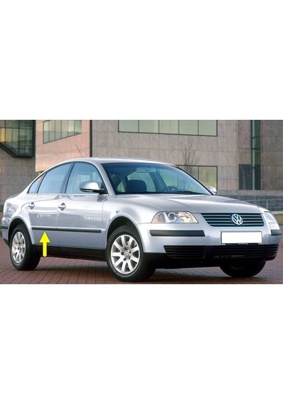VW Passat B5.5 01-05 Sağ Arka Kapı Çıtası Siyah Plastik 3B0853754
