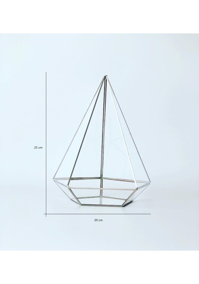 Dekoratif Cam Fanus - Geometrik Cam Fanus - Teraryum Cam Fanus (489240336)
