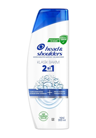 Head And Shoulders Klasik Bakım 2si1 Arada Şampuan 300 Ml Tüm Saç Tipleri