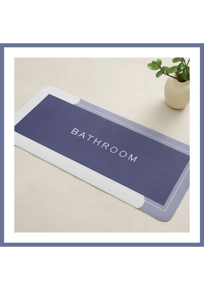 Bezos Dikdörtgen Su Emici Banyo Paspası 116 X 37.5 Cm Elastik Dlra Çok Renkli
