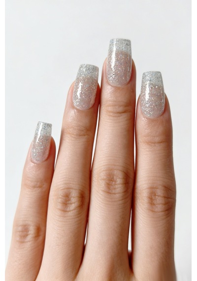 Gümüş Rengi Simli Kalıcı Oje - Nail Art Oje - Tpo İçermez - Glıtter Gel Polısh G2 57-g2