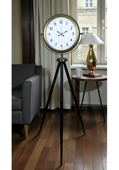 Klasik Eskitme Tripod Ayaklı Saat Çok Renkli