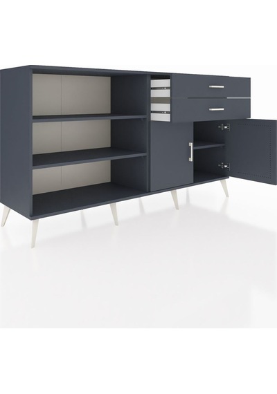 Hyperion Konsol 3 Raflı 2 Çekmeceli 2 Kapaklı 176x44x99 Antrasit- Antrasit-antrasit Hyperion Konsol 3 Raflı 2 Çekmeceli 2 Kapaklı 176x44x99 Antrasit- Antrasit-antrasit