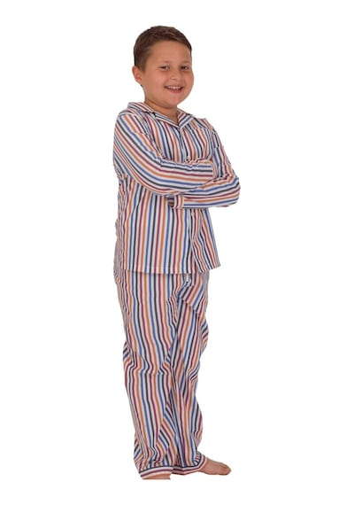 The Nuba The Don Çok Renkli Çizgili Erkek Çocuk Pijama Takımı (9-14 Yaş)