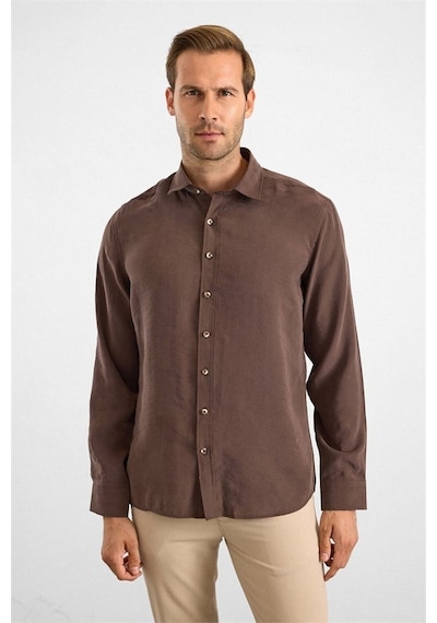 Süvari Koyu Kahve Slim Klasik Yaka Düz Pike Torba Cep Manşetli Kısa Kollu Casual Gömlek Sgm1008400027-kh9 Süvari Koyu Kahve Slim Klasik Yaka Düz Pike Torba Cep Manşetli Kısa Kollu Casual Gömlek Sgm1008400027-kh9