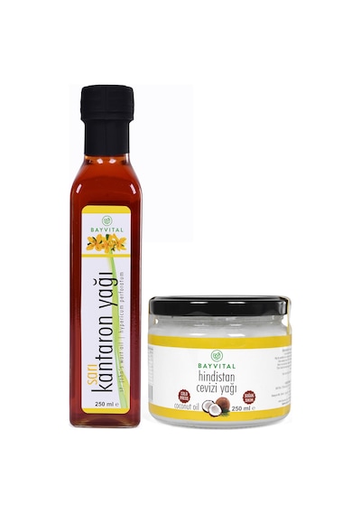 Bayvital Kantaron Yağı 250 ML + Hindistan Cevizi Yağı 250 ML