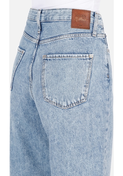 Colin's Colins 970 Berry Normal Kesim Yüksek Bel Geniş Paça Mavi Kadın Jean Pantolon Denim