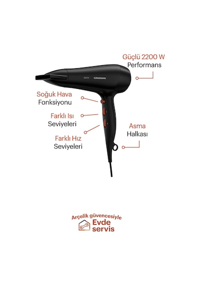 Grundig Hd 7322 Saç Kurutma Makinesi