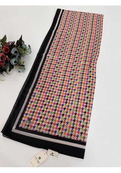 Quare Soft Pamuklu Desenli Şal Ldsq1009-28653 Çok Renkli