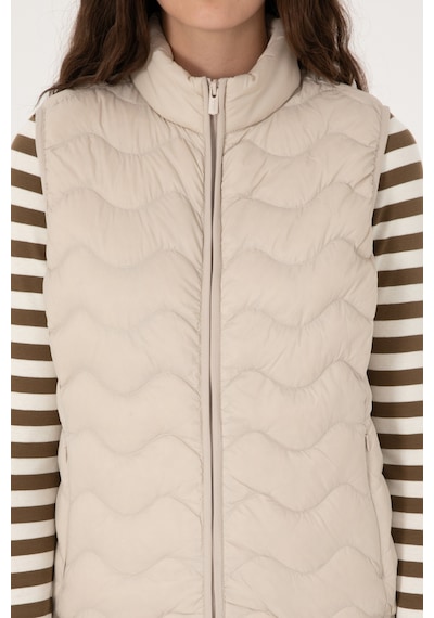 U.s. Polo Assn. Kadın Krem Yelek Dokuma 50289603-vr071 Krem