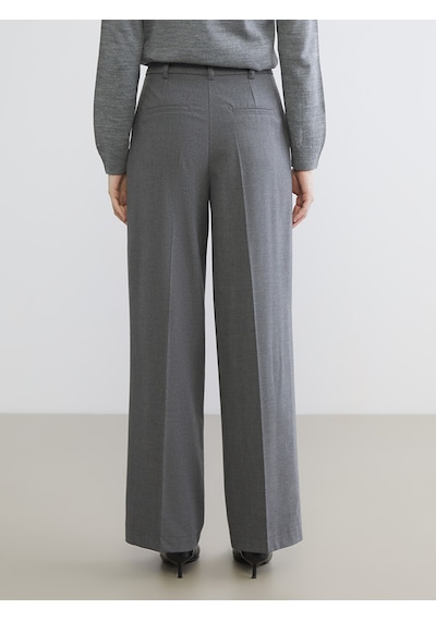 Lcw Vision Gri Loose Fit Kadın Pileli Pantolon