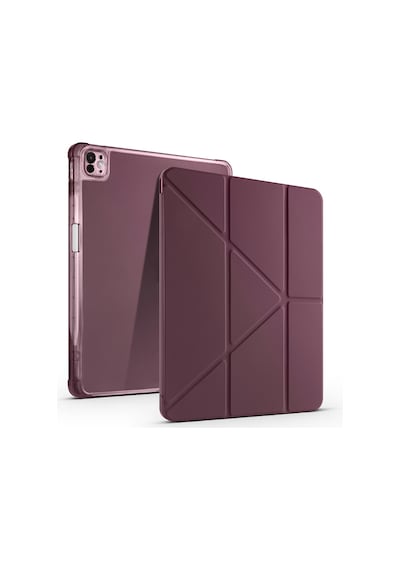 Apple Uyumlu iPad Air 13 2025 M3 Kılıf Tri Folding Kalem Bölmeli Standlı Kılıf Kapaklı Kılıf