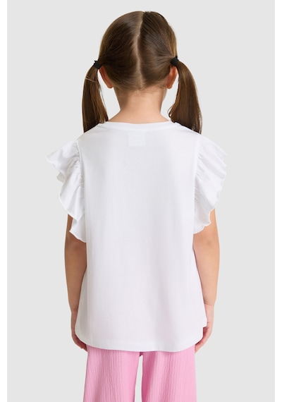 U.s. Polo Assn. Kız Çocuk Beyaz Tişört 50325657-vr013